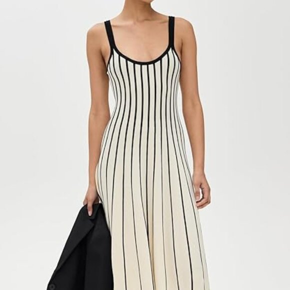 ASTR The Label Women's Irecia Striped Sweater Dress - Black/White - Size SMALL - Picture 1 of 7